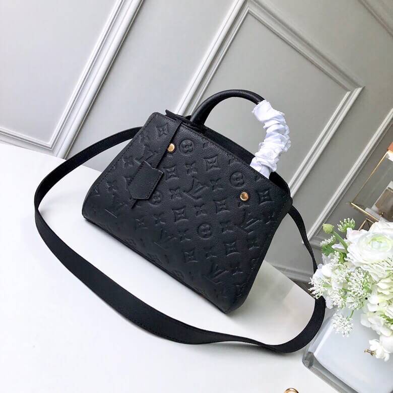 m41053 montaigne pm monogram empreinte 29cm black shoulder bag cross body bags handbag