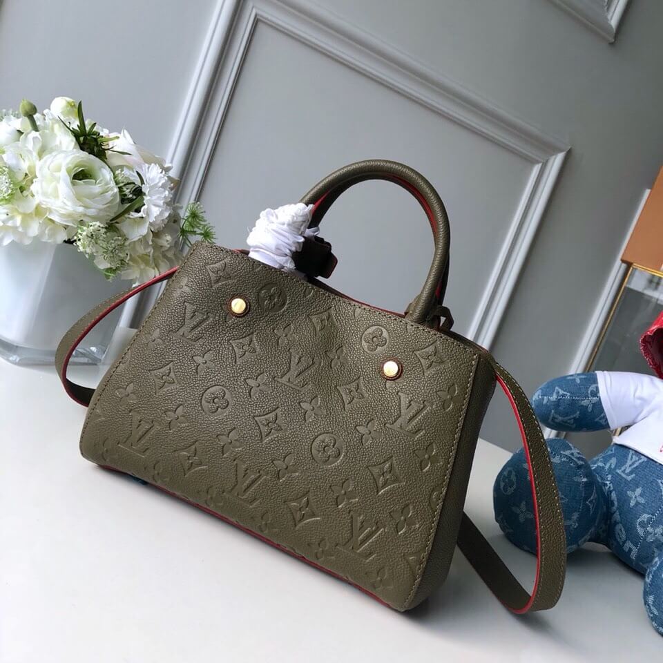 m41053 montaigne pm monogram empreinte 29cm dark green shoulder bag cross body bags handbag