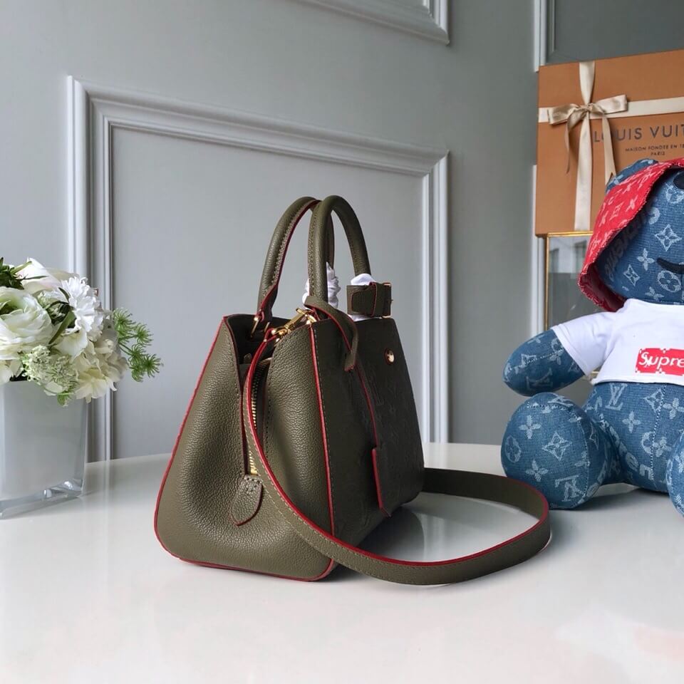 m41053 montaigne pm monogram empreinte 29cm dark green shoulder bag cross body bags handbag