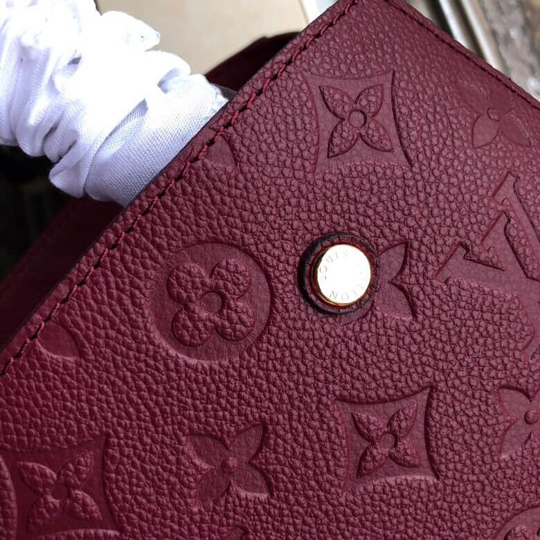 m41053 montaigne pm monogram empreinte 29cm maroon shoulder bag cross body bags handbag