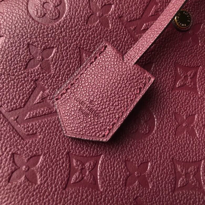 m41053 montaigne pm monogram empreinte 29cm maroon shoulder bag cross body bags handbag