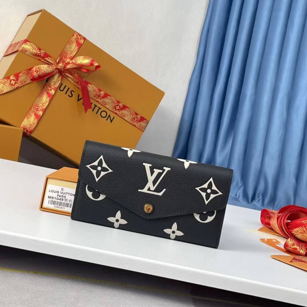 m41894 zippy wallet rose red monogram clutch bag women purse 19cm black