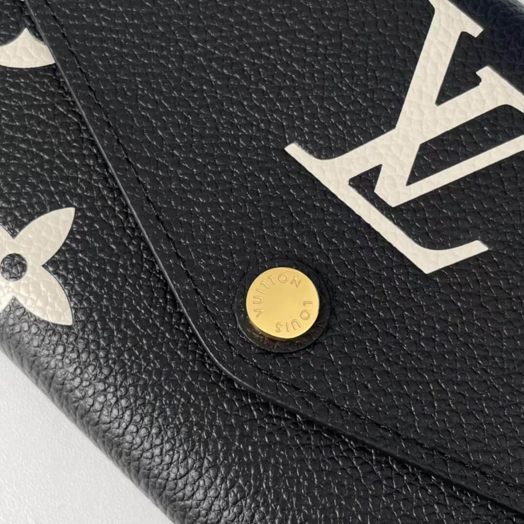 m41894 zippy wallet rose red monogram clutch bag women purse 19cm black