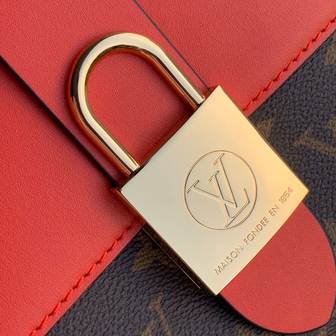 m44322 locky bb handbag shoulder bag cross body bags red calfskin monogram