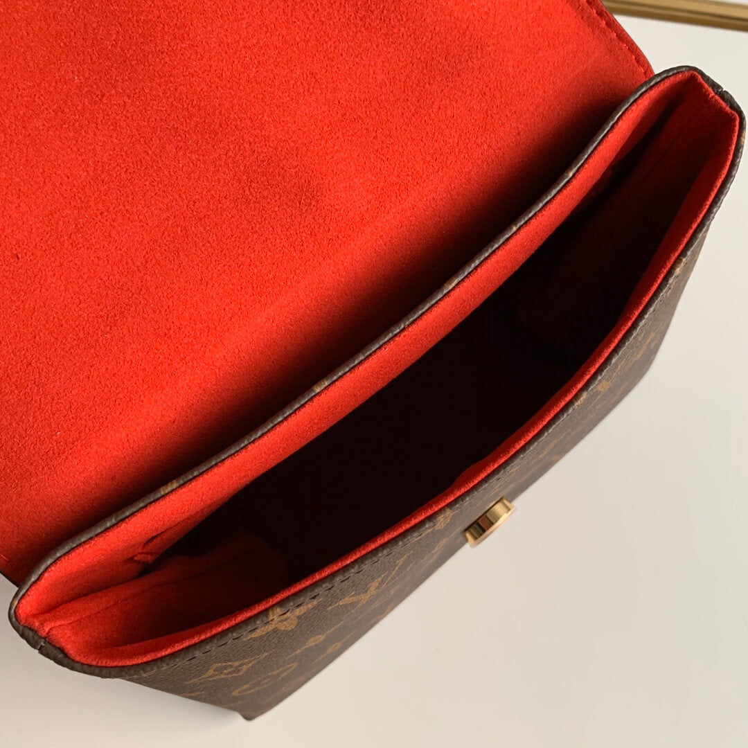 m44322 locky bb handbag shoulder bag cross body bags red calfskin monogram