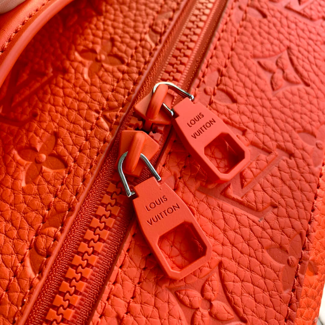 m44752 bumbag boxed package monogram 36cm orange cowhide real leather classic and exquisite box bag