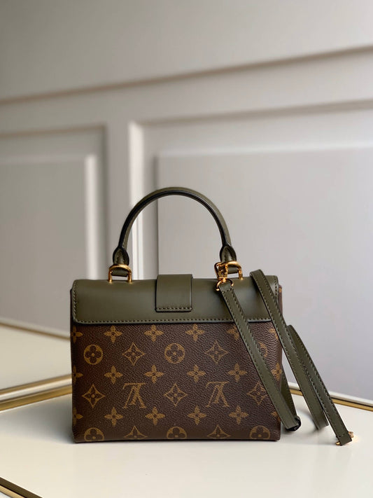 m44797 locky bb handbag shoulder bag cross body bags green calfskin monogram