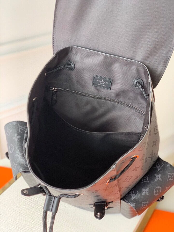 m45419 christopher pm montsouris 41cm silver black flower cowhide real leather