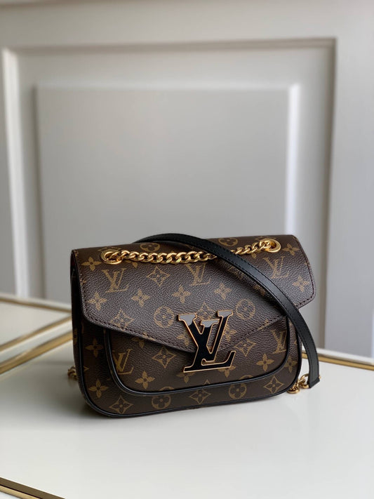 m45592 neomonceau monceau 22cm black shoulder bag cross body bags