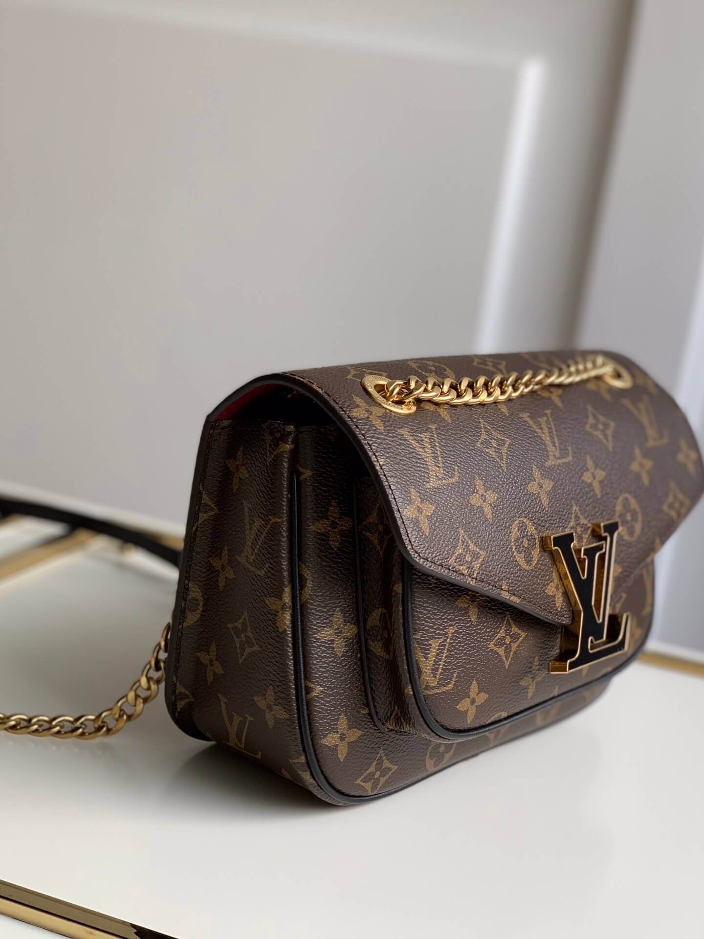 m45592 neomonceau monceau 22cm black shoulder bag cross body bags