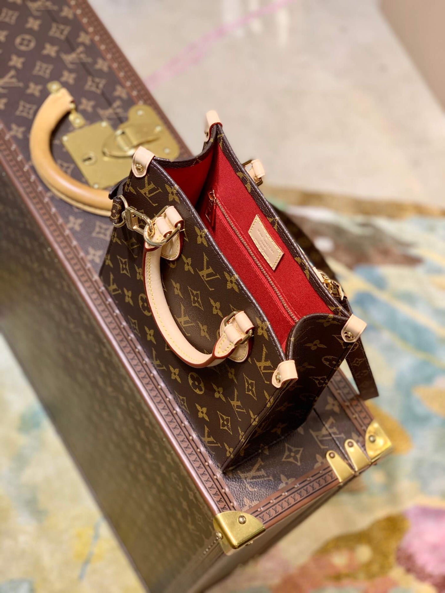 m45847 sac plat mini monogram 20cm cross body bags handbag shoulder bag