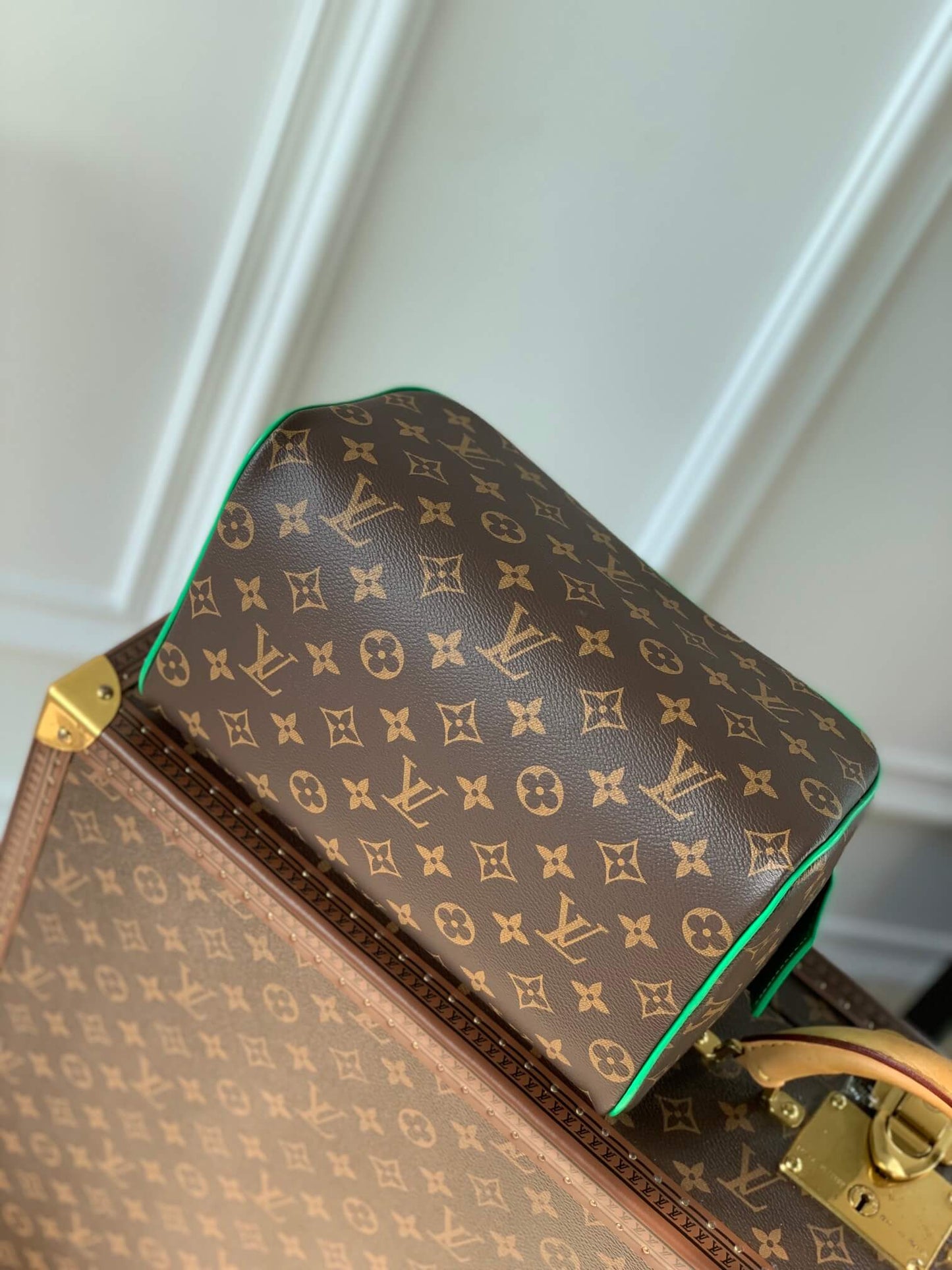 m46253 dopp kit monogram macassar green 28cm shoulder bag cross body bags