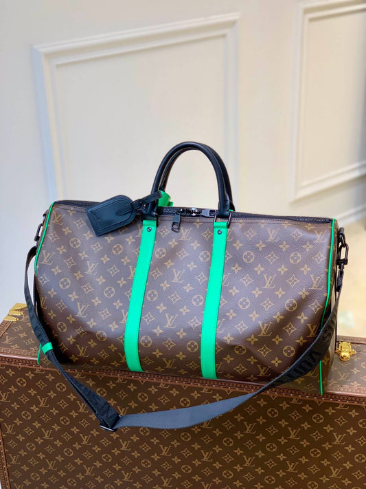 m46259 keepall bandouliere 50 brown mens bag travel bag handbag cross body bags