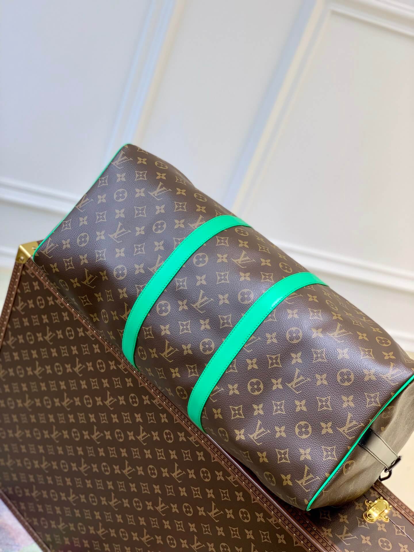 m46259 keepall bandouliere 50 brown mens bag travel bag handbag cross body bags