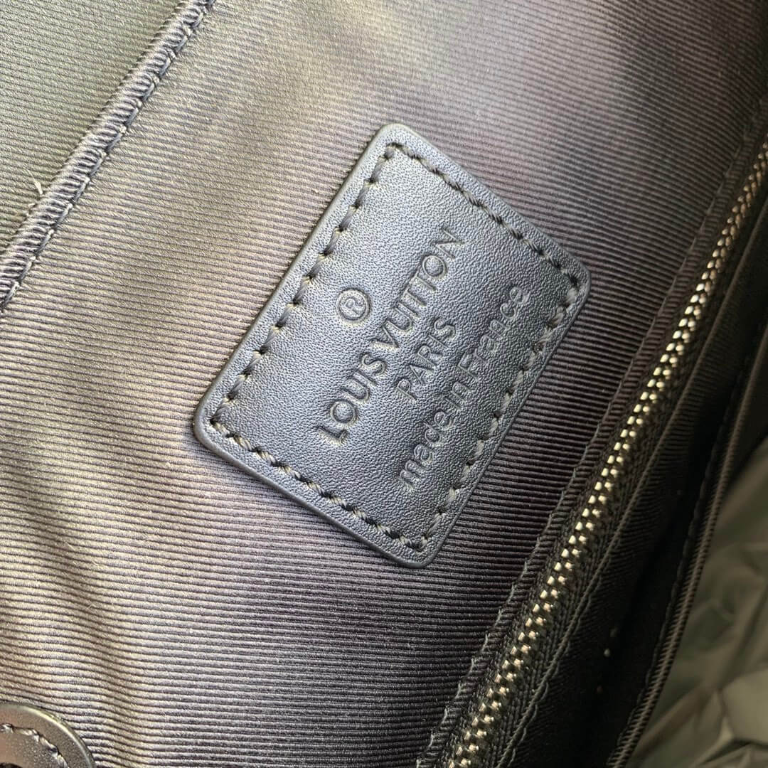 m46331 christopher monogram eclipse reverse 32cm black grey cowhide real leather