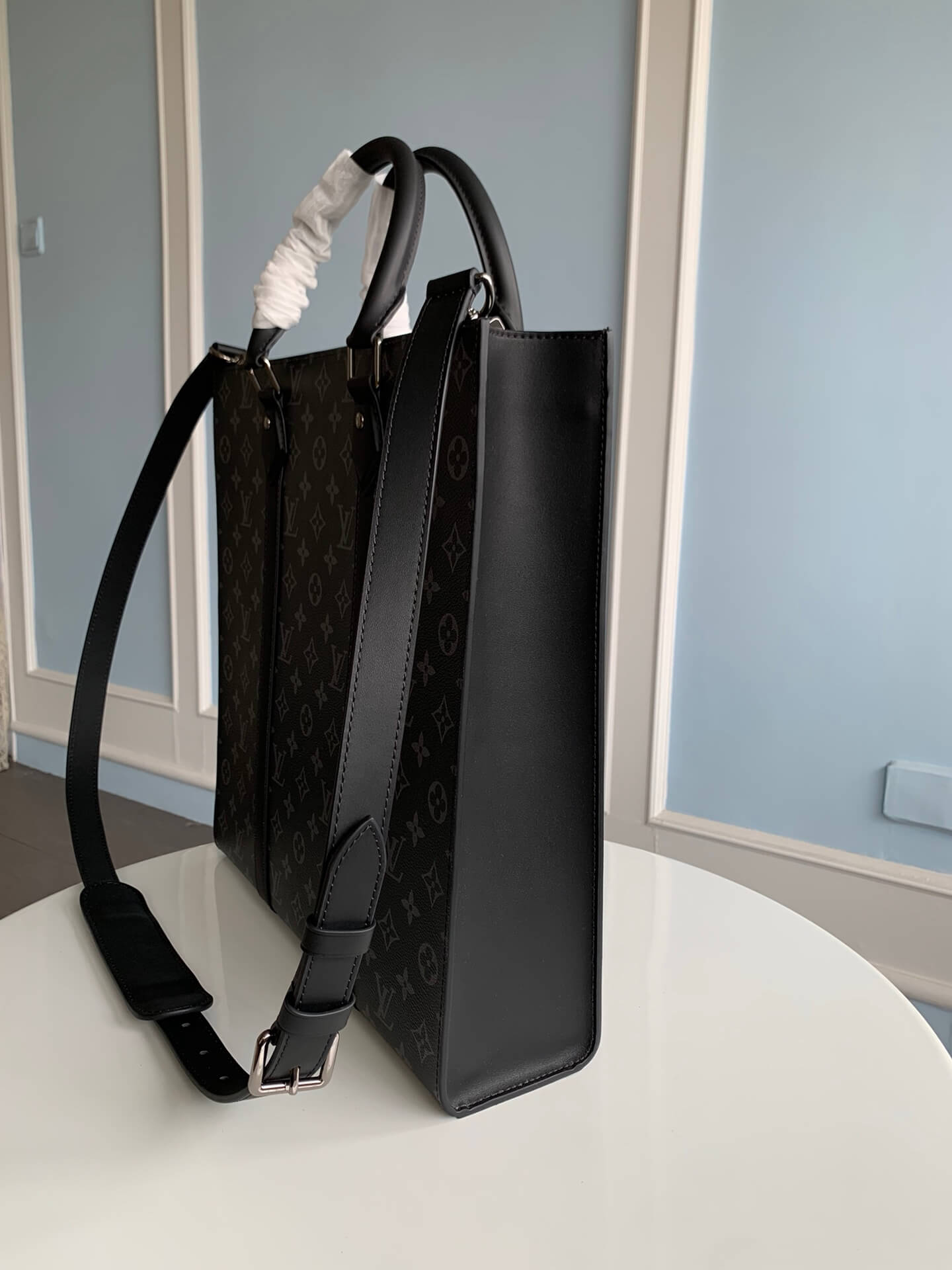 m46452 sac plat mm handbag monogram chess 36 5cm black
