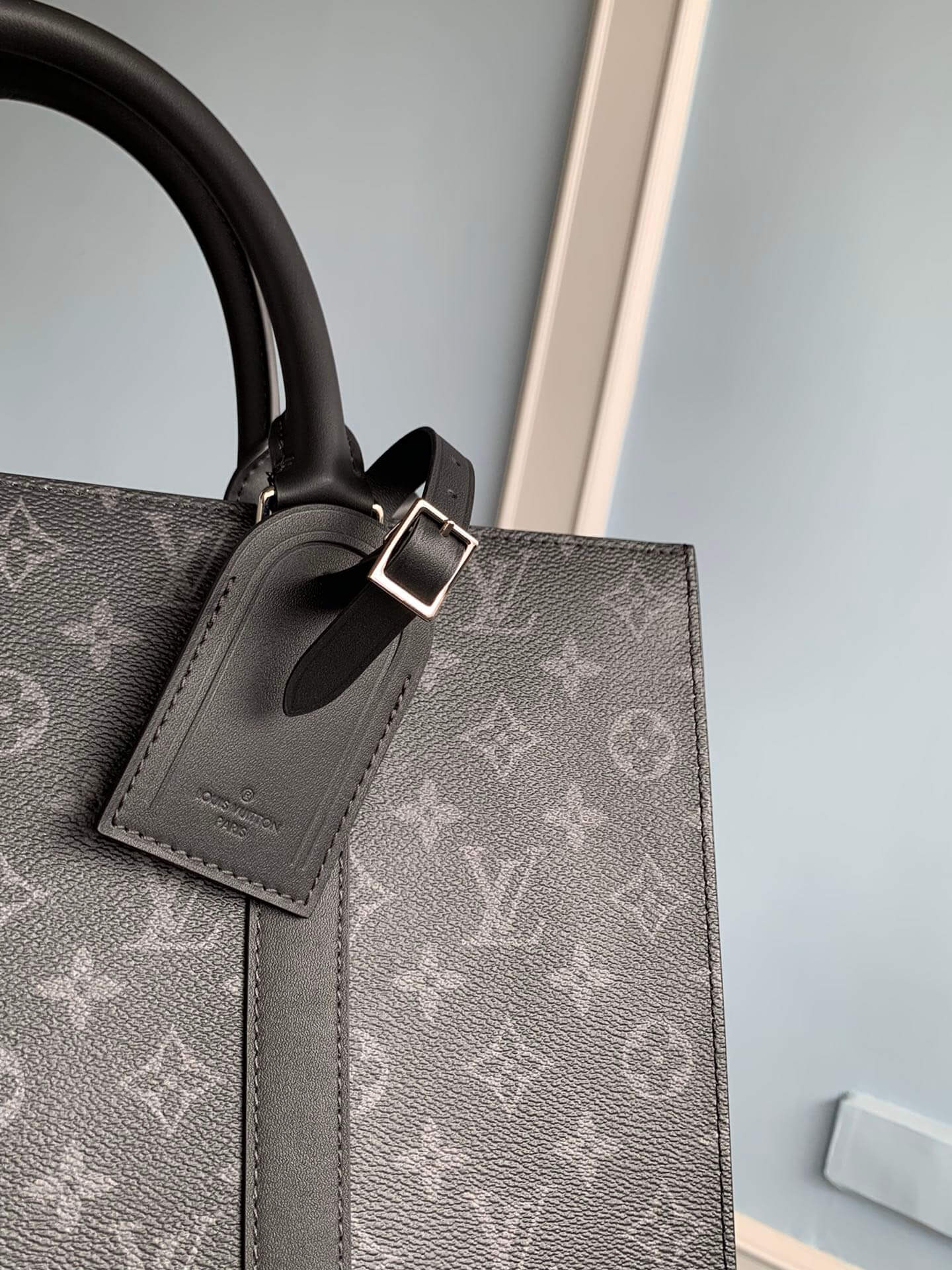 m46452 sac plat mm handbag monogram chess 36 5cm black