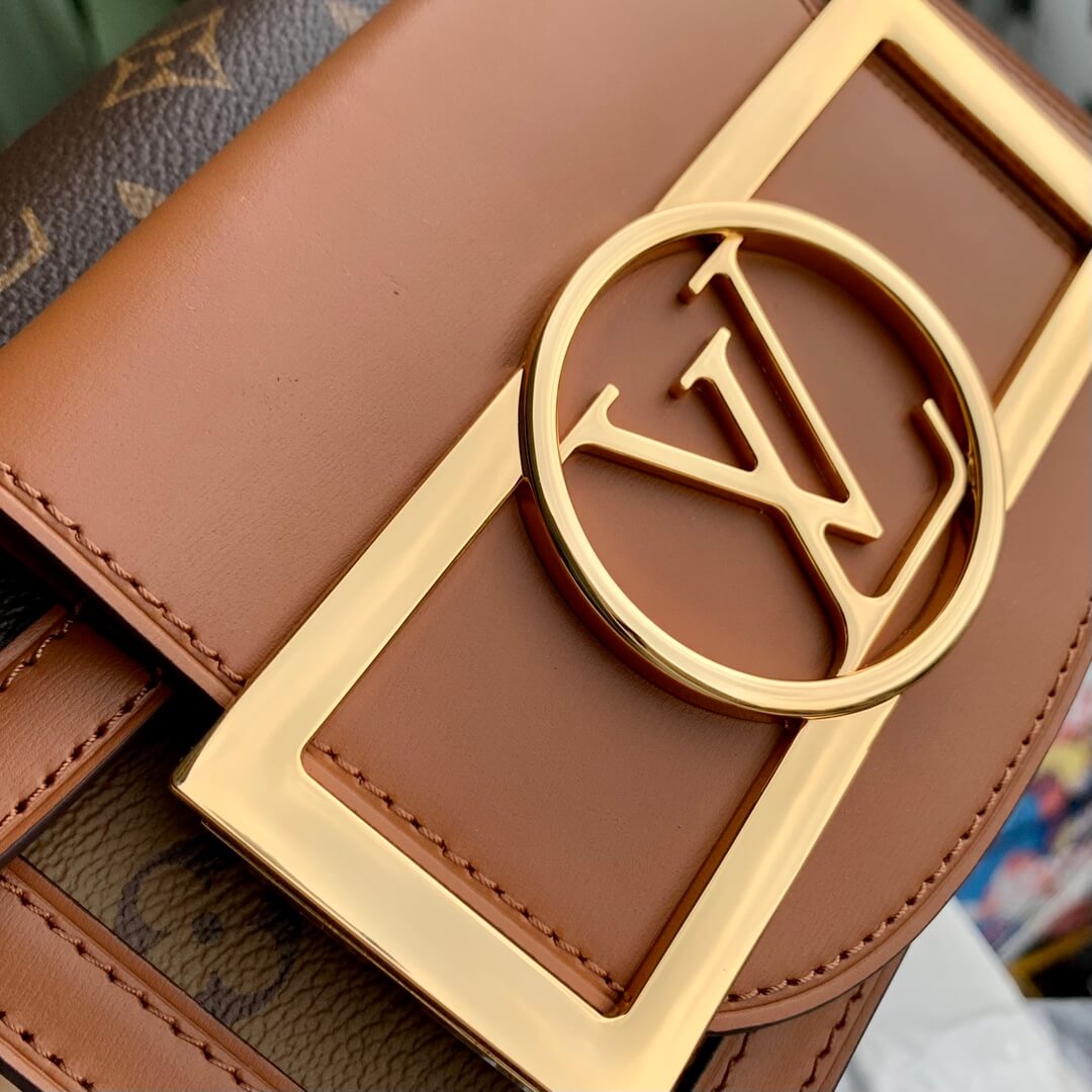 m46537 mini dauphine lock xl nicolas ghesquiere 20cm cowhide real leather