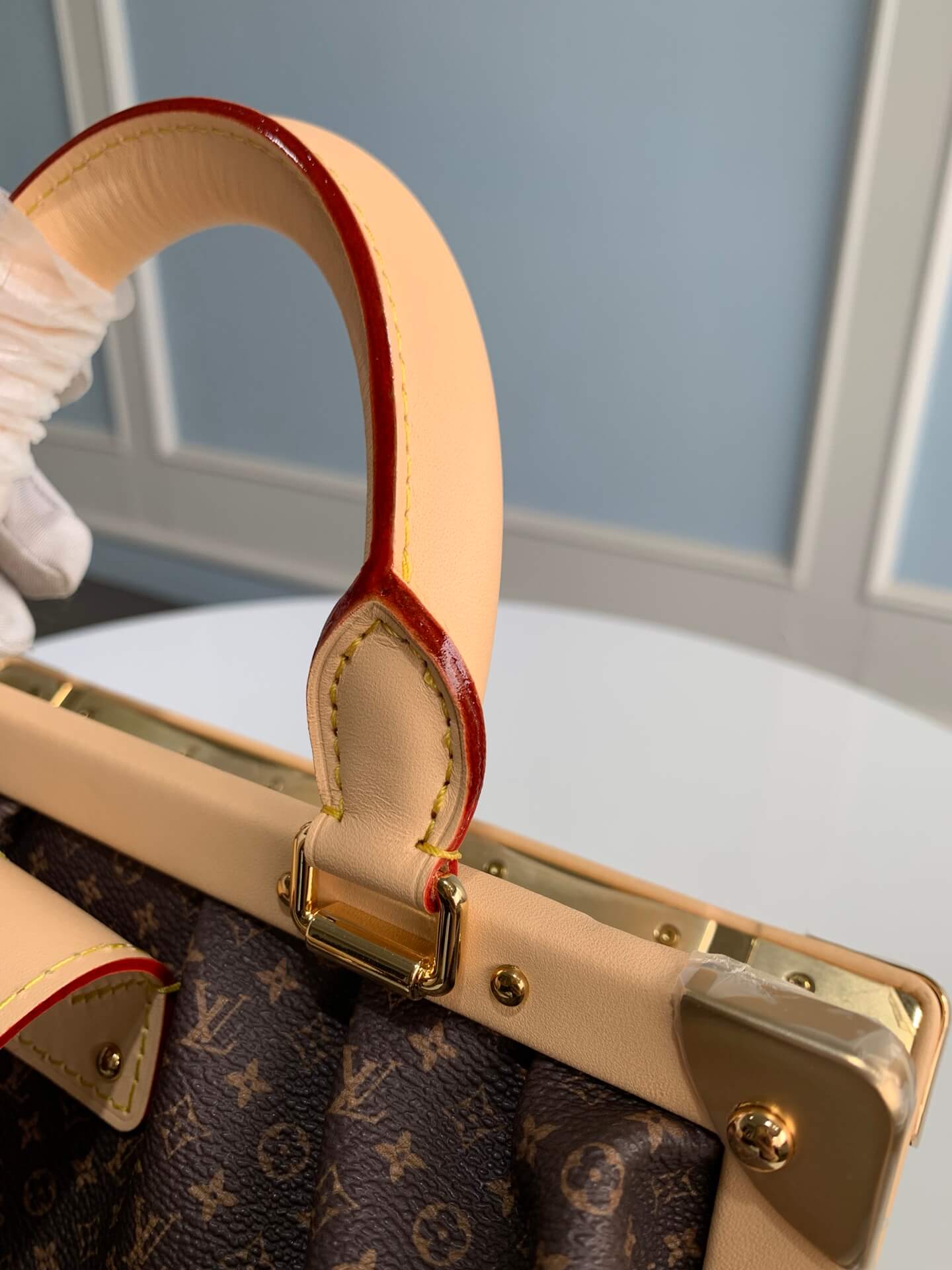 m46544 monogram clutch handbag 28cm monogram coated canvas