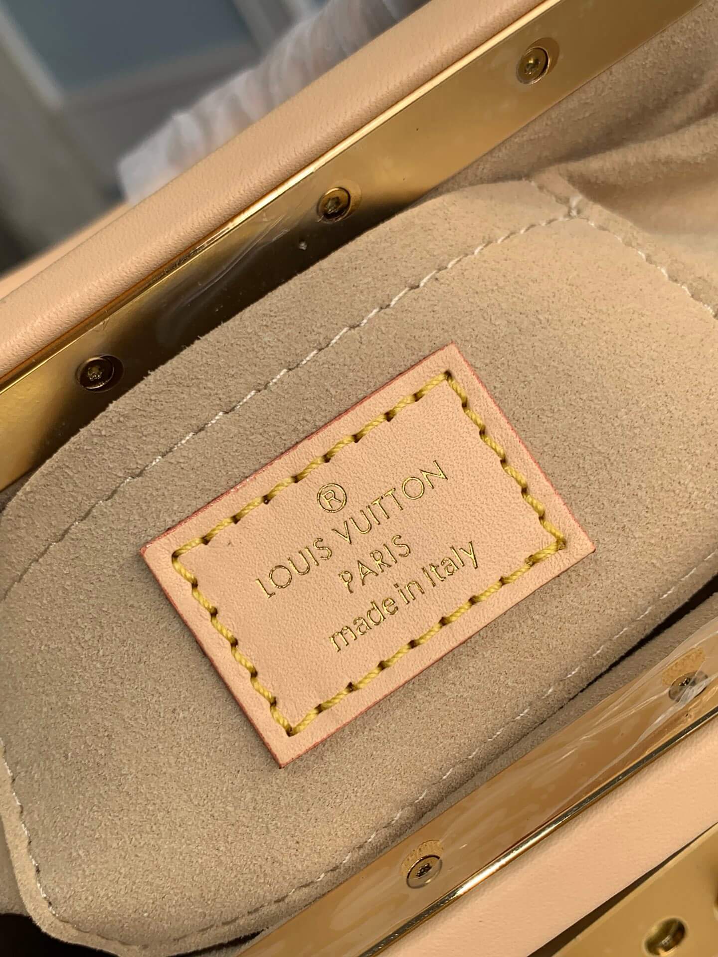 m46544 monogram clutch handbag 28cm monogram coated canvas