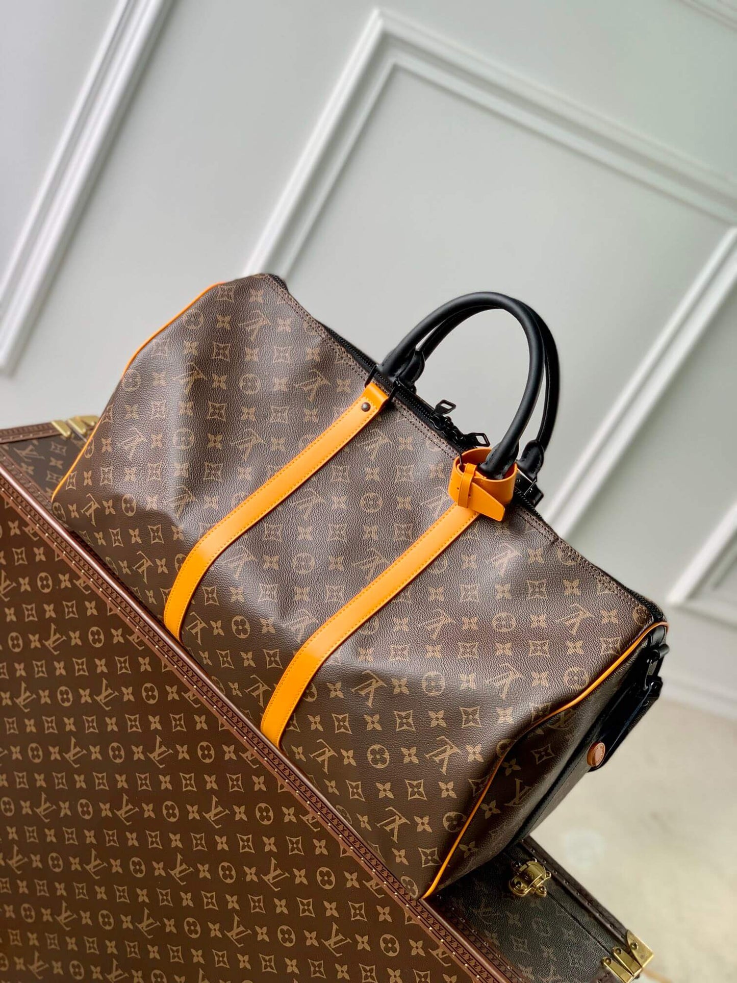 m46703 keepall bandouliere 50cm monogram macassar