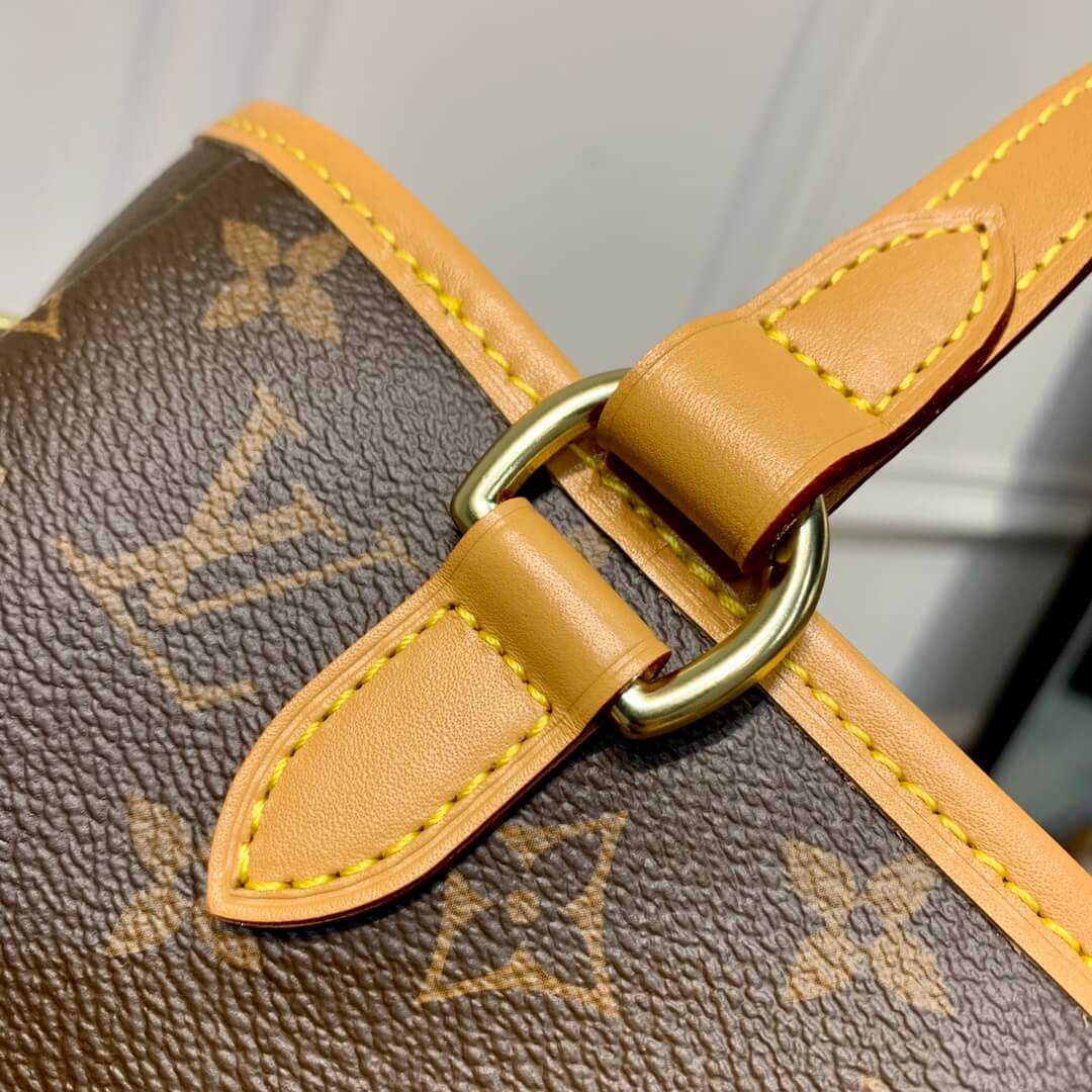 m51156 neverfull pm monogram 25cm yellow neverfull subaxillary bag handbag