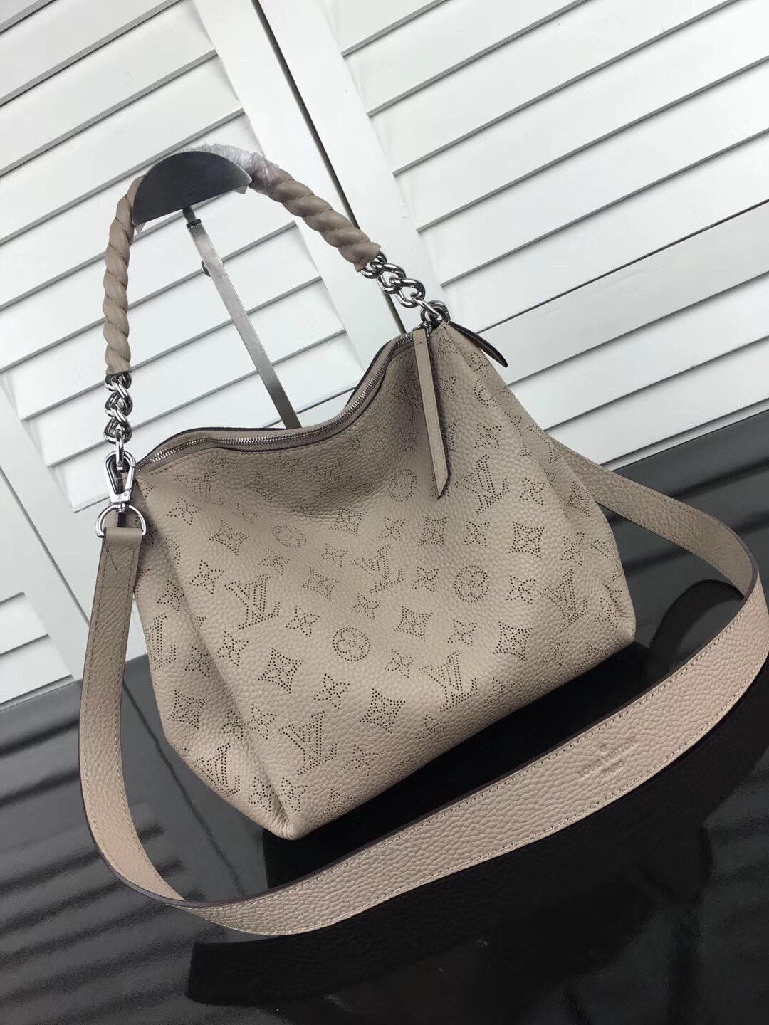 m51223 babylone bb 20cm grey handbag subaxillary bag shoulder bag cross body bags