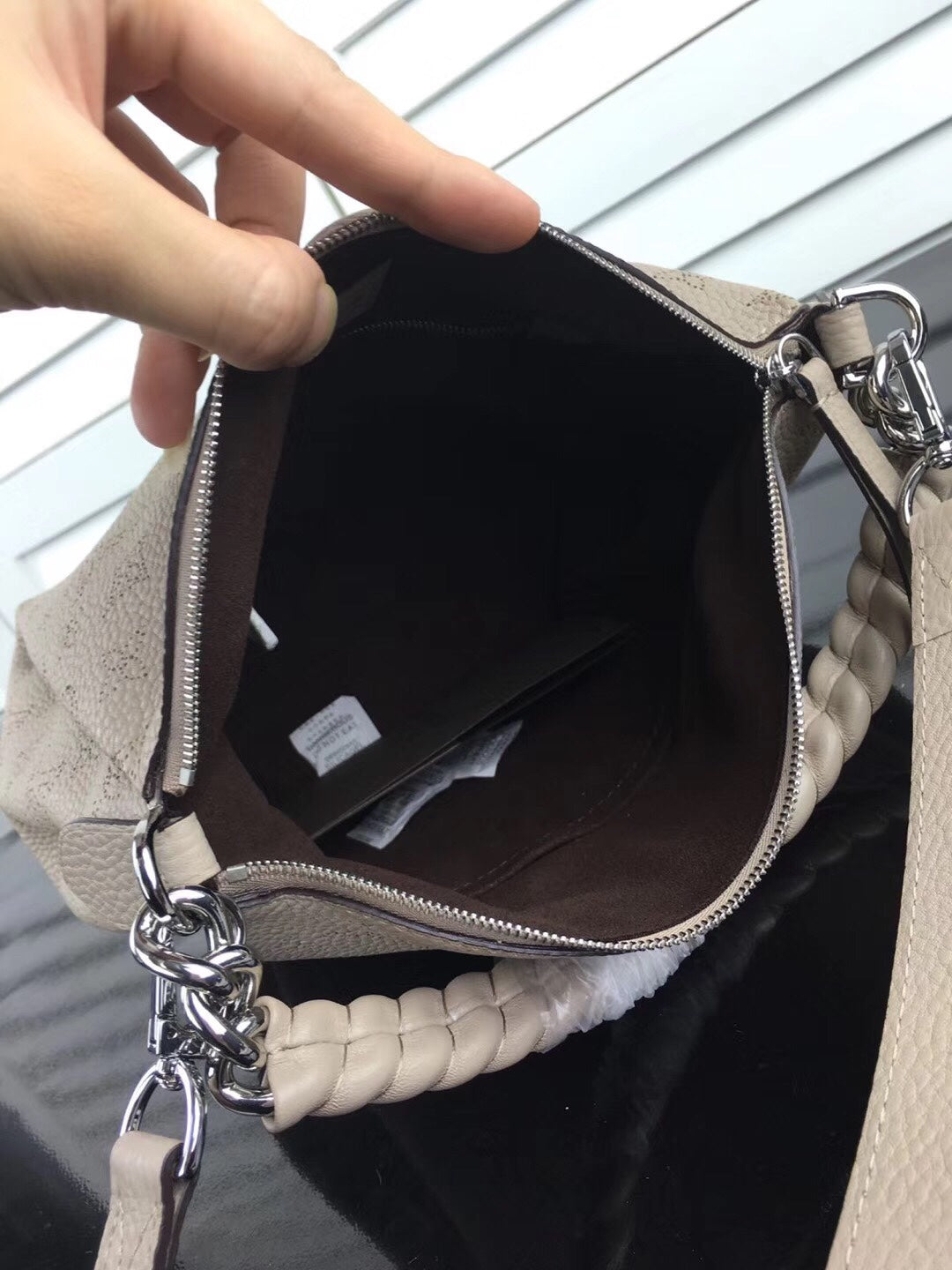 m51223 babylone bb 20cm grey handbag subaxillary bag shoulder bag cross body bags