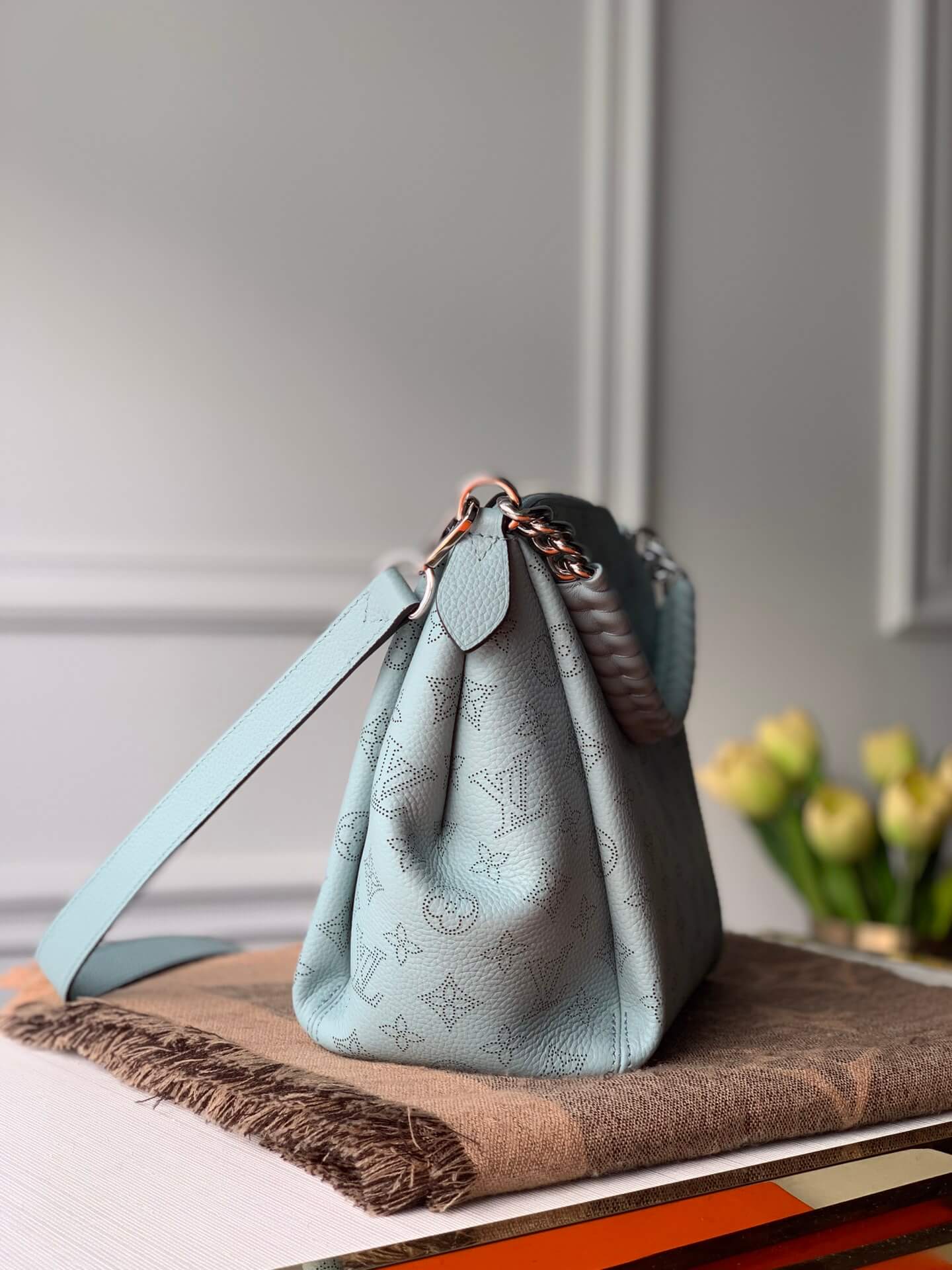 m51223 babylone bb 20cm lambskin green m51224 handbag subaxillary bag shoulder bag cross body bags