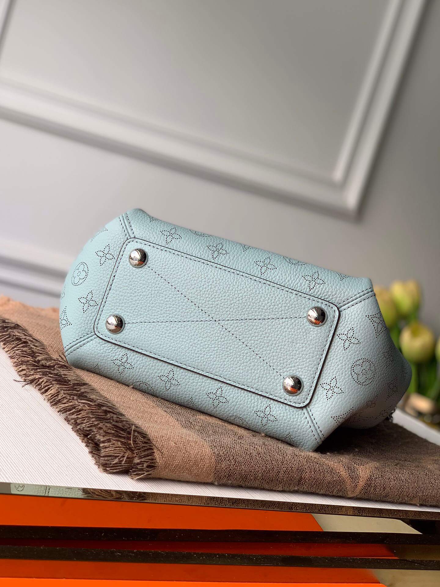 m51223 babylone bb 20cm lambskin green m51224 handbag subaxillary bag shoulder bag cross body bags