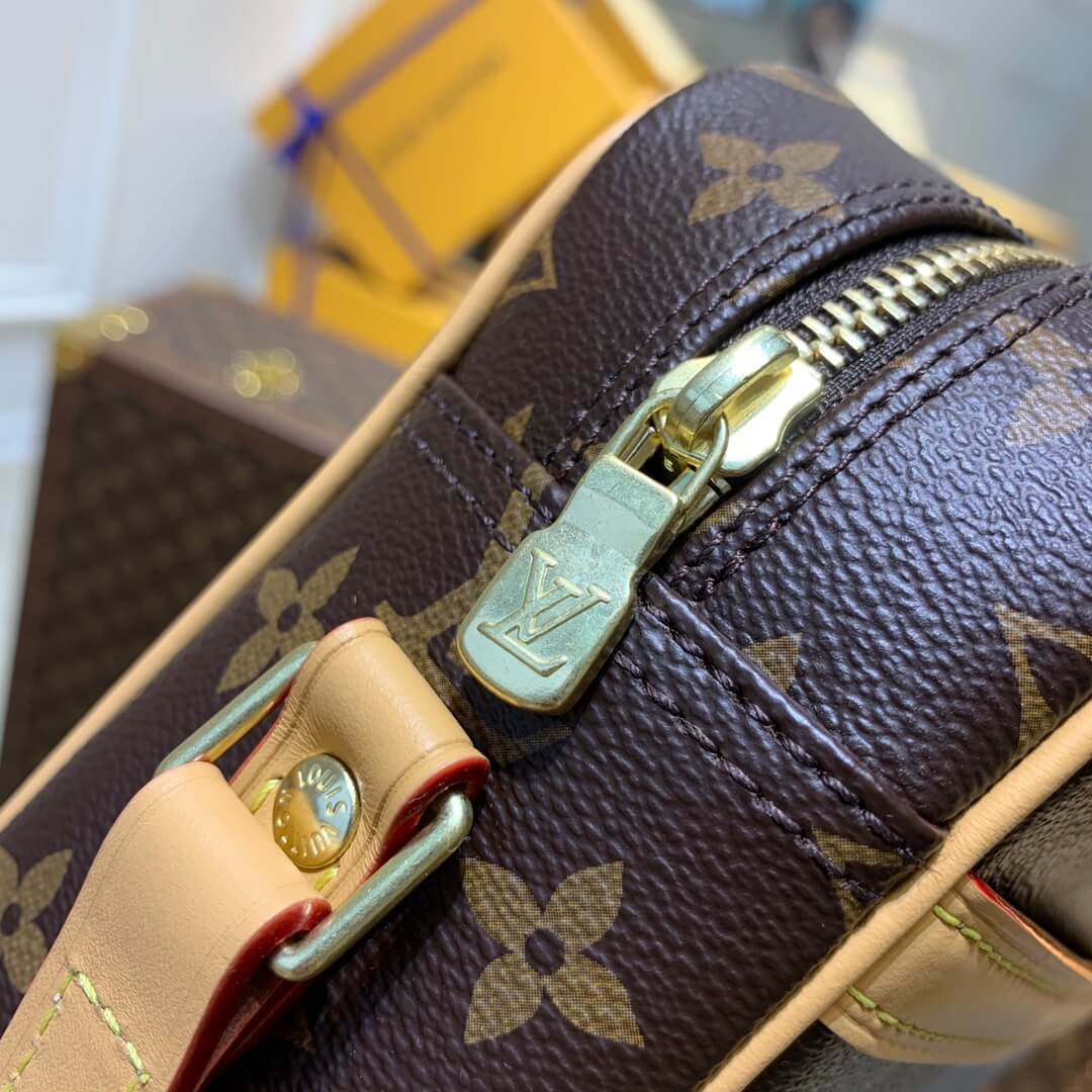 m51276 vintage pm monogram 23 5cm yellow shoulder bag cross body bags