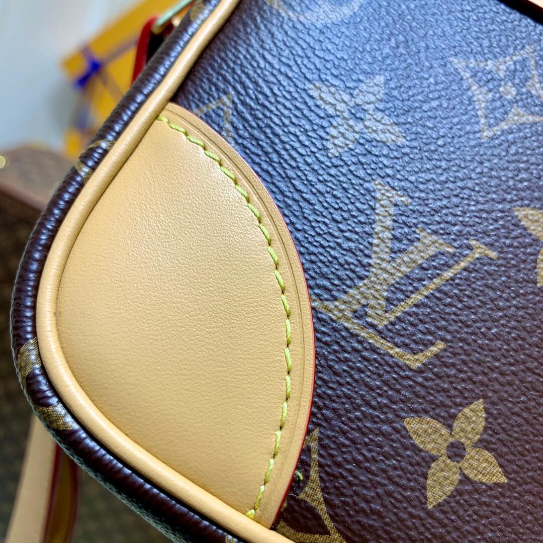 m51276 vintage pm monogram 23 5cm yellow shoulder bag cross body bags