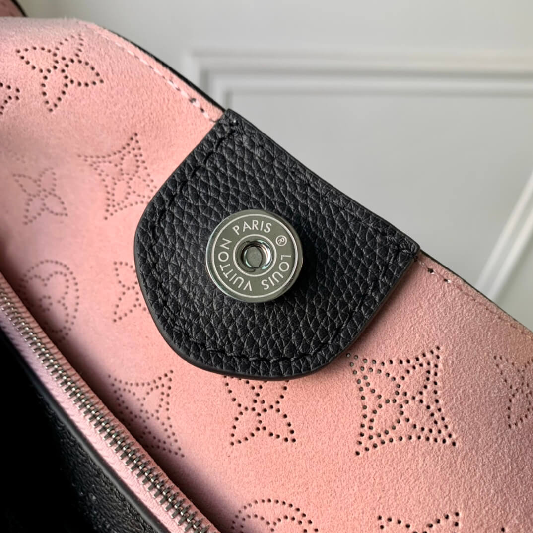 m53188 carmel taurillon monogram 35cm black and white subaxillary bag