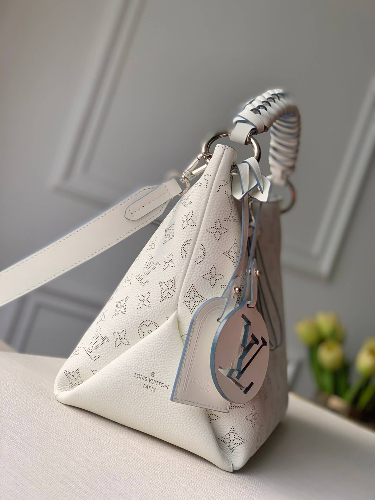 m56201 babylone bb 32cm lambskin white m51224 handbag subaxillary bag shoulder bag cross body bags