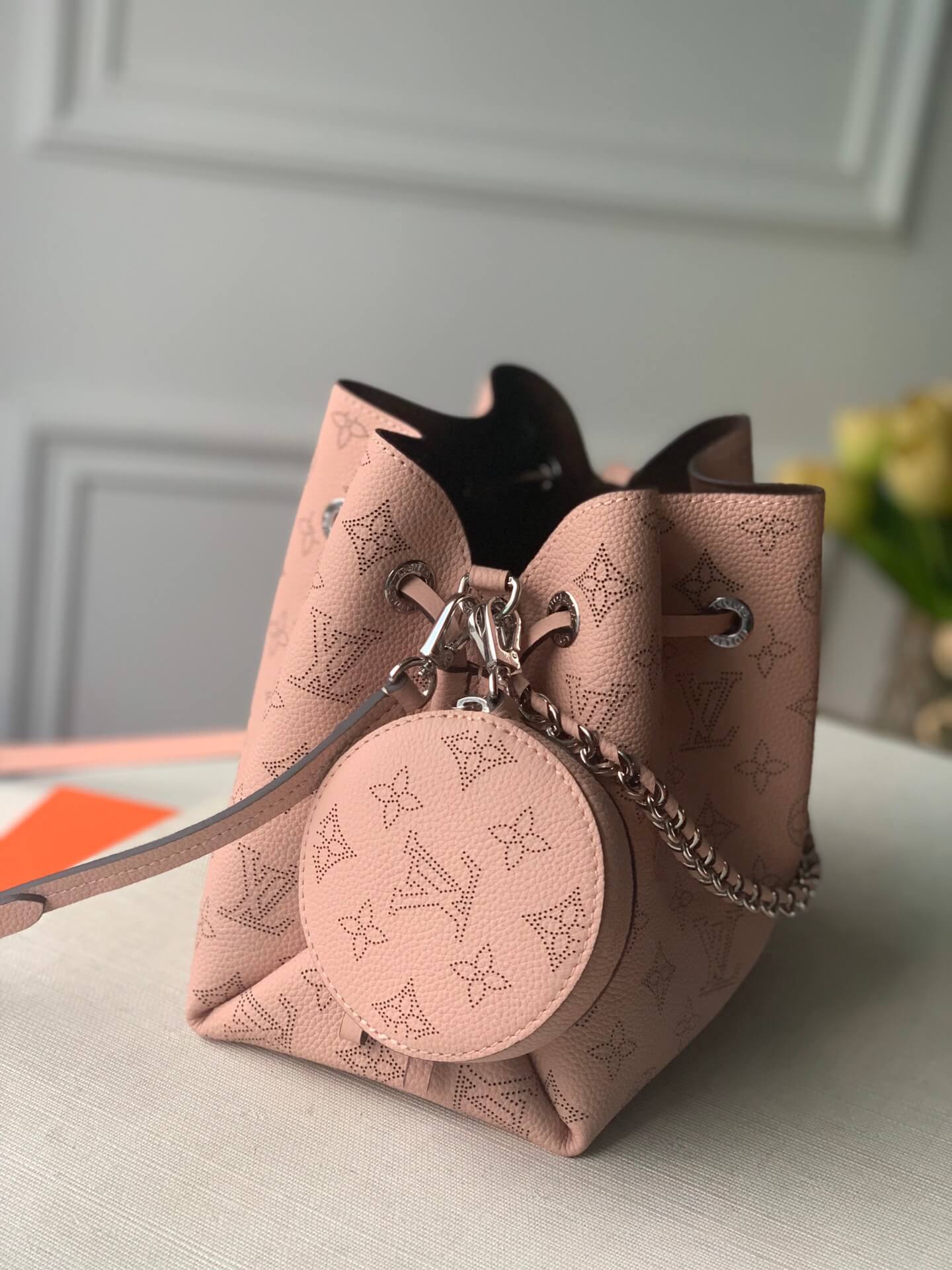 m57068 bella bucket bag monogram 19cm pink handbag shoulder bag cross body bags beaubourg hobo