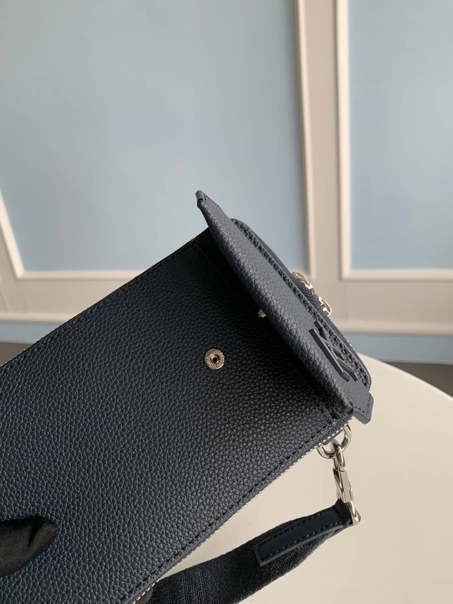 m57089 aerogram mobile phone bag 18cm blue mens bag man bag