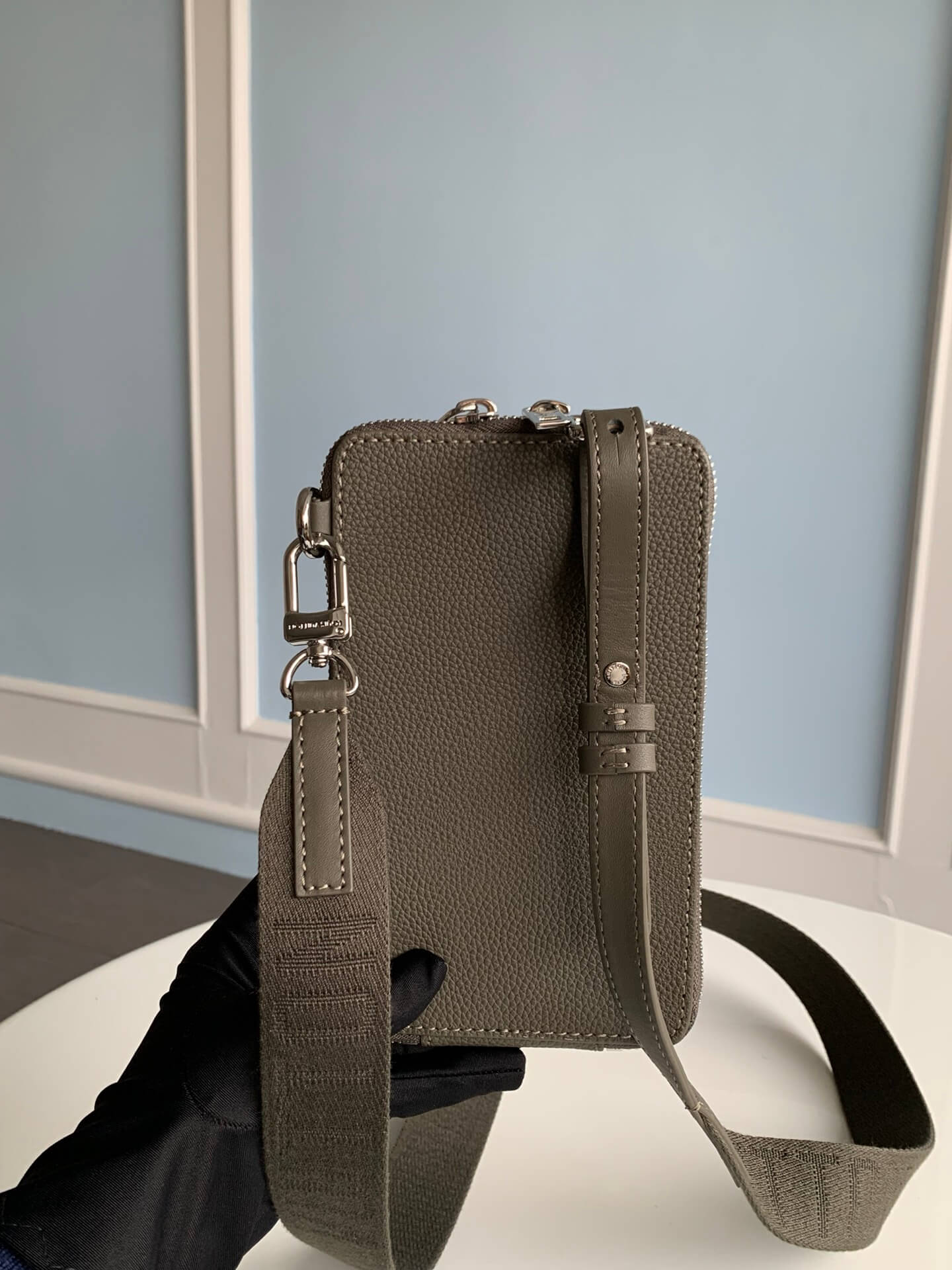 m57089 aerogram mobile phone bag 18cm green mens bag man bag