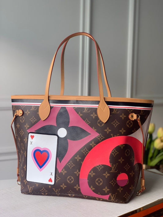 m57452 neverfull mm game on monogram brown 31cm