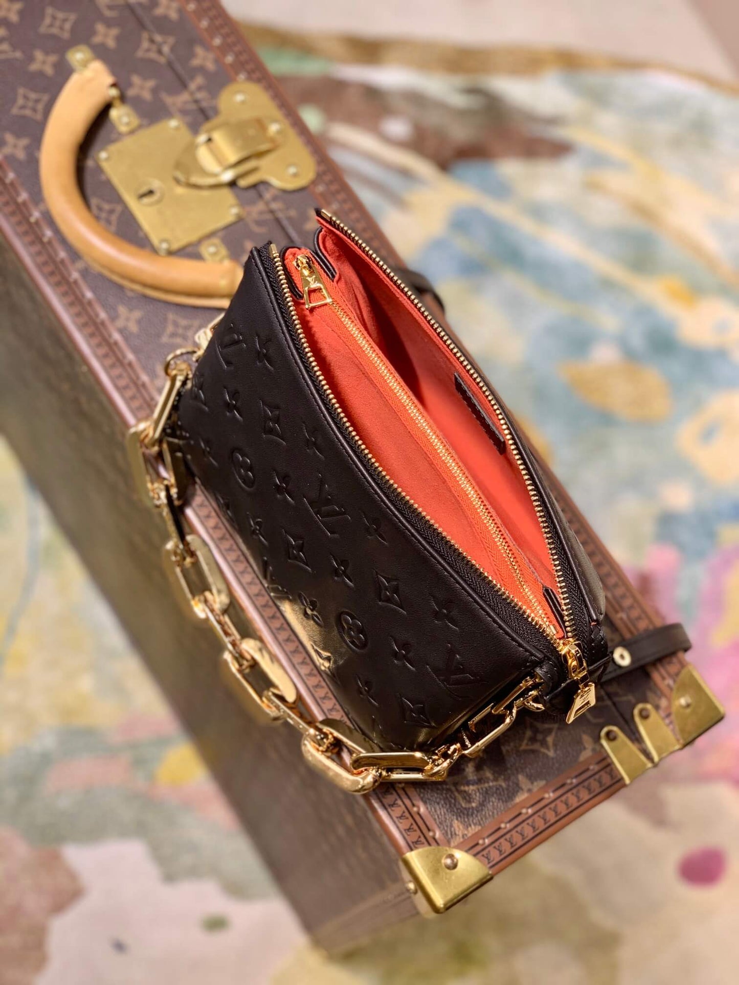 m57796 coussin bb monogram 21cm black