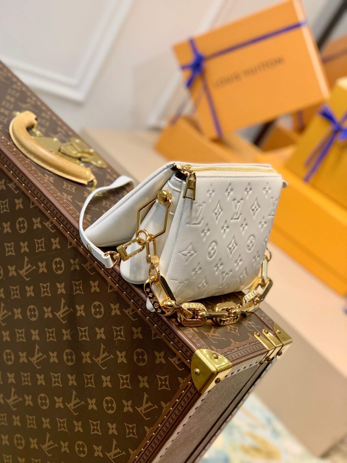 m57796 coussin bb monogram 21cm white