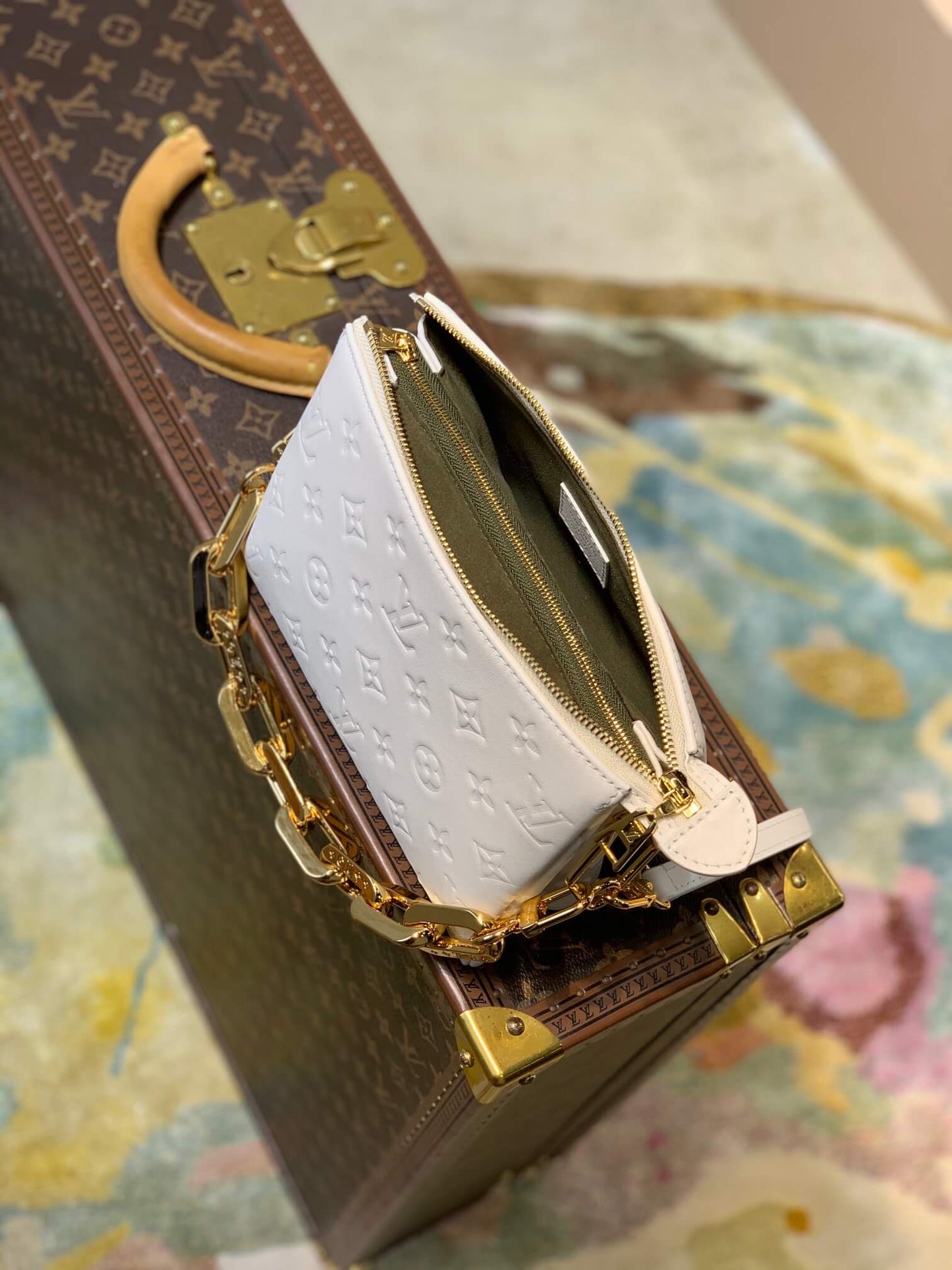 m57796 coussin bb monogram 21cm white