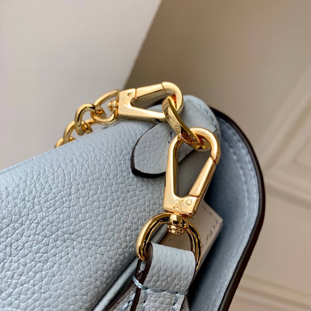 m58557 lockme tender shoulder bag cross body bags blue lambskin