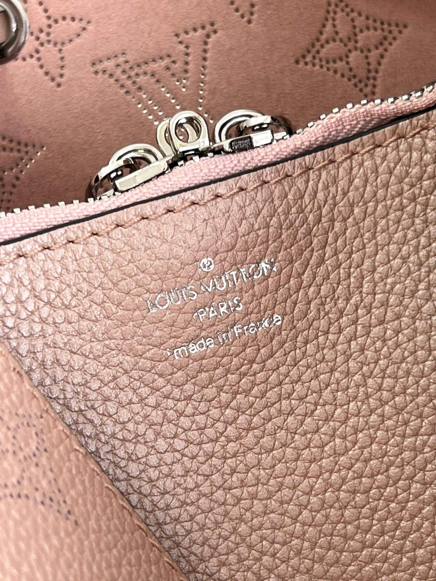 m58788 muria bucket bag monogram 25cm pearlescent pink handbag shoulder bag cross body bags