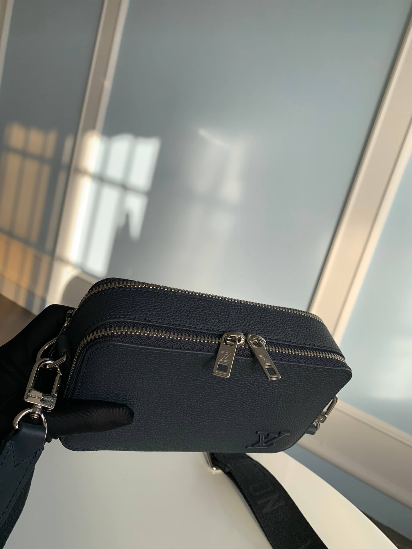 m59161 alpha wearable 18 5cm blue shoulder bag cross body bags mens bag man bag
