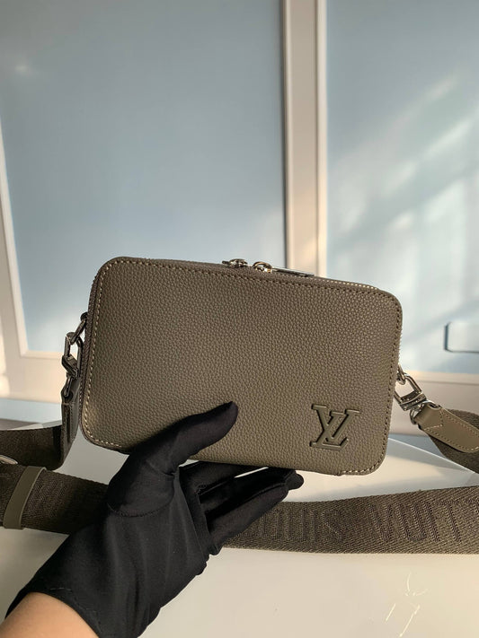 m59161 alpha wearable 18 5cm green shoulder bag cross body bags mens bag man bag