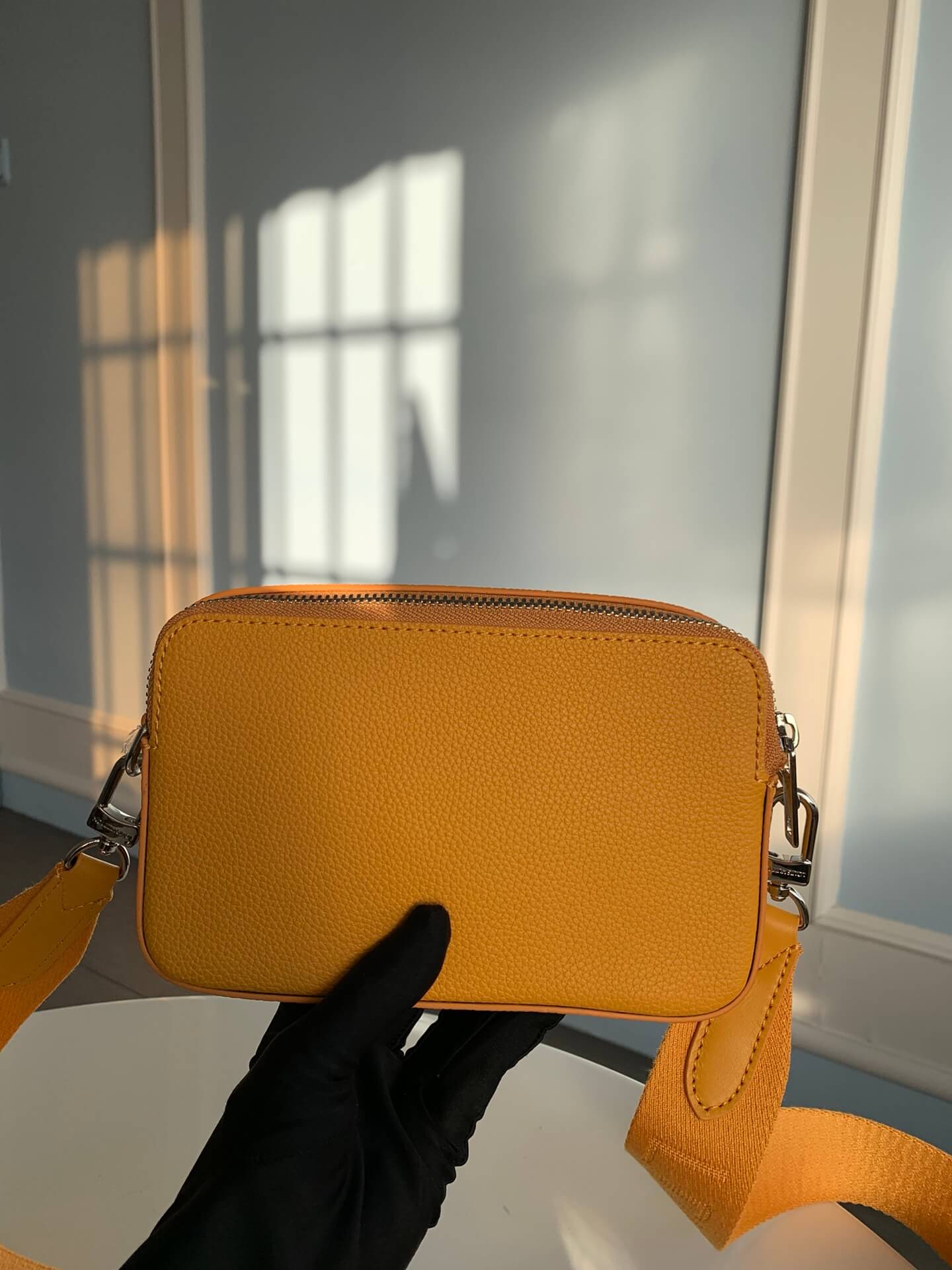 m59161 alpha wearable 18 5cm orange shoulder bag cross body bags mens bag man bag