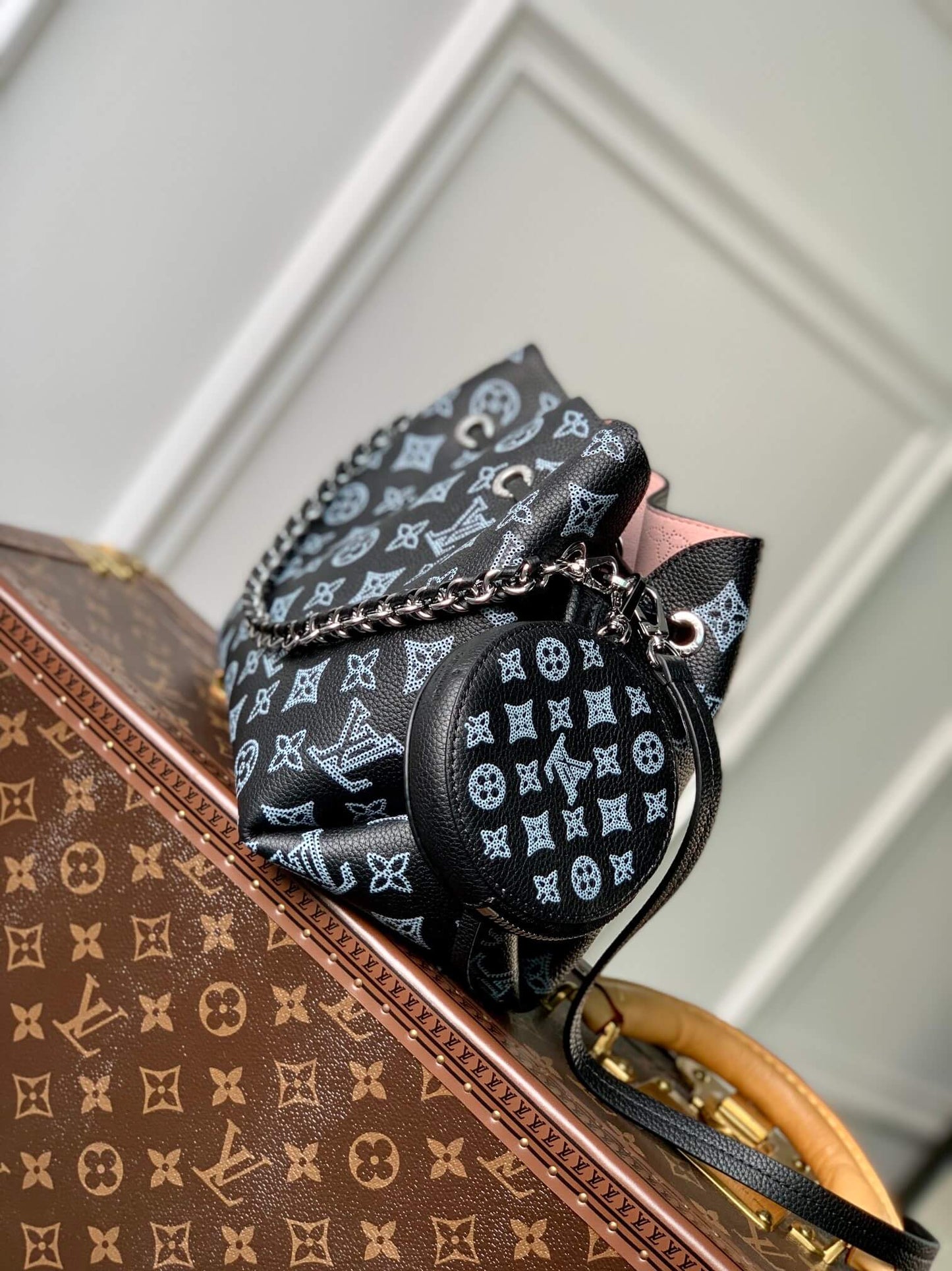 m59200 bella tote monogram 32cm black shoulder bag cross body bags
