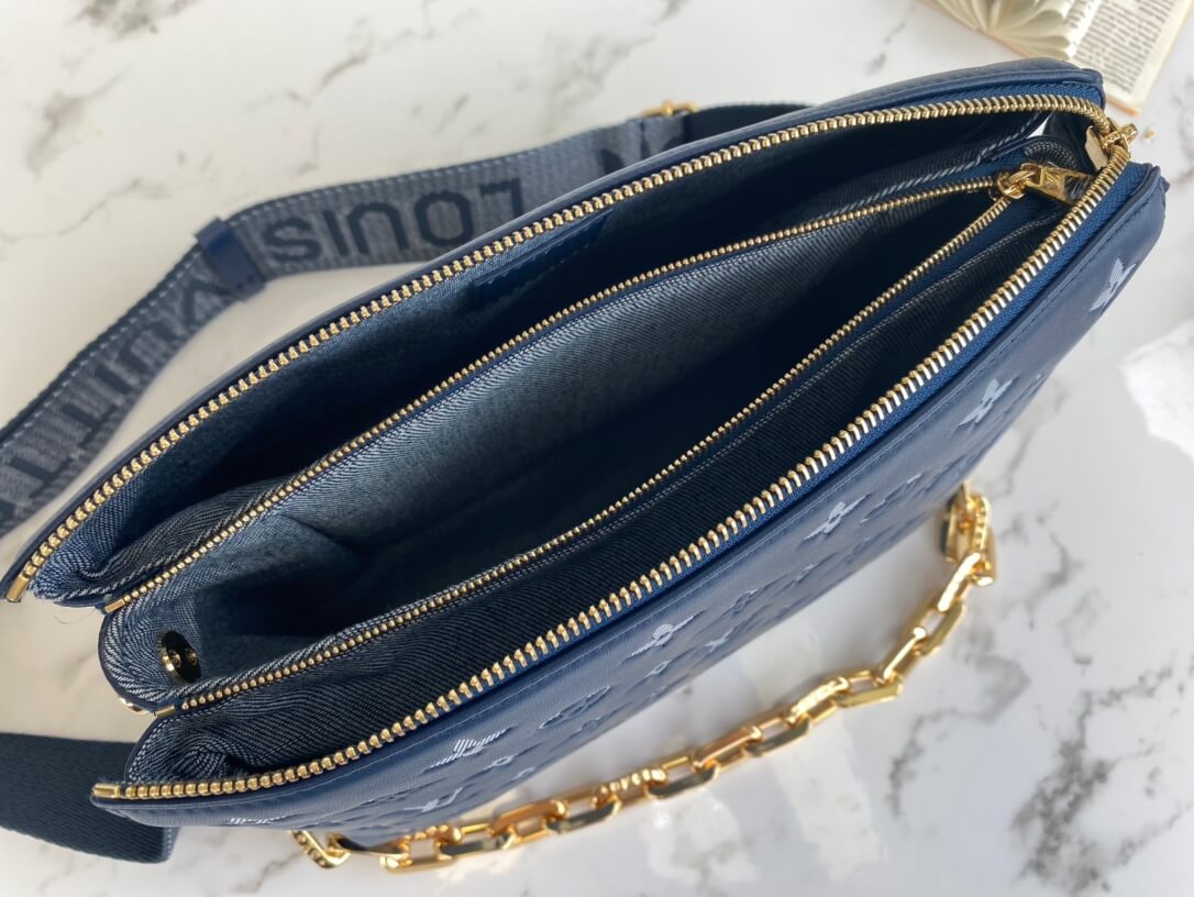 m59392 coussin pm monogram 26cm denim blue
