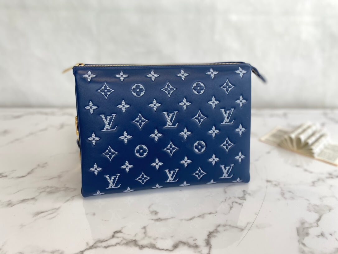m59392 coussin pm monogram 26cm denim blue