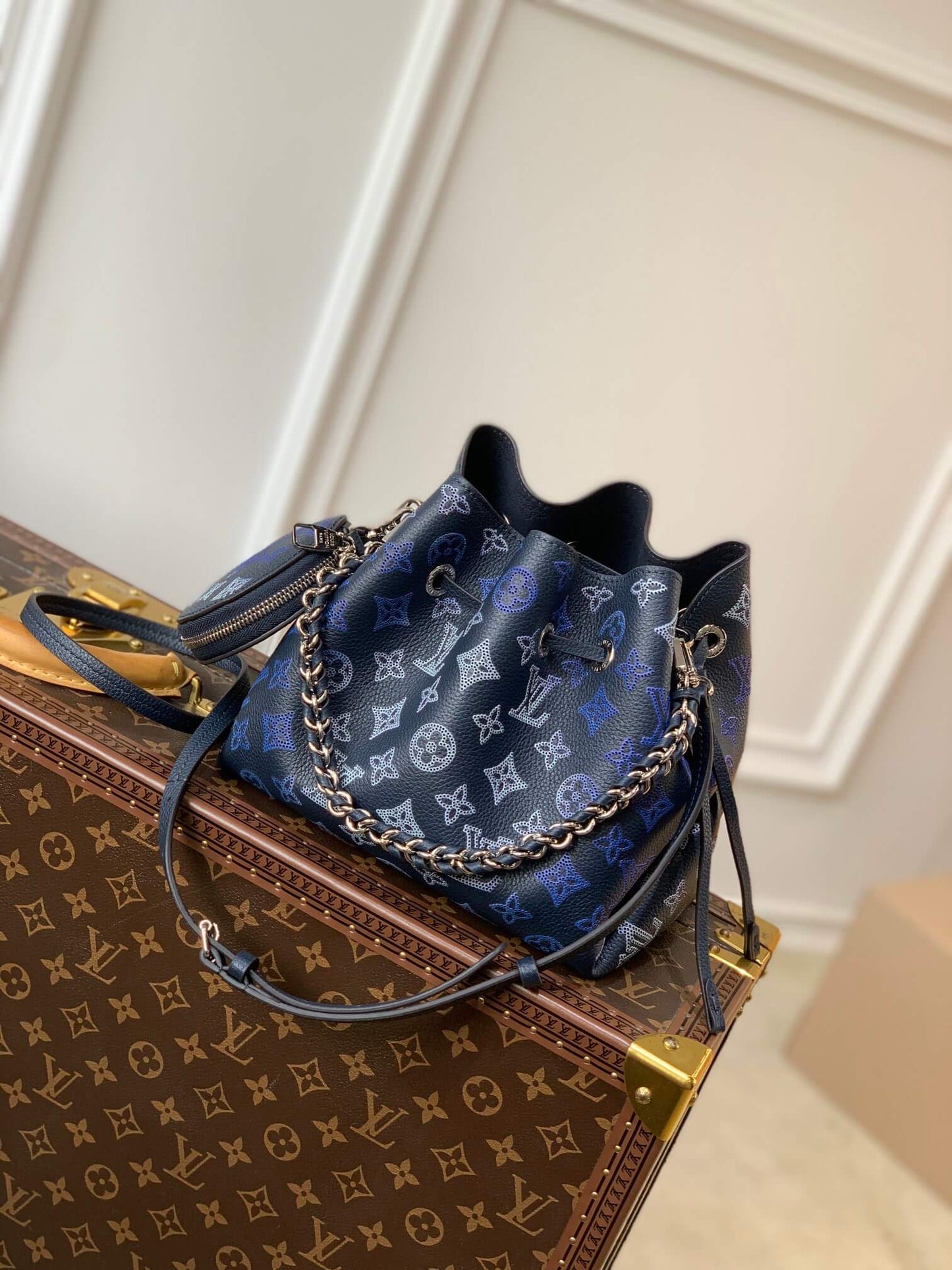 m59552 bella bucket bag monogram 19cm blue